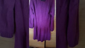 Платье спицами регланом сверху. размер 54 #обзор #вязание #вязаниеспицами #вя