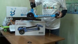 Обзор детского 3-х колесного самоката с ручным тормозом