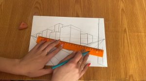 Городской пейзаж в угловой перспективе