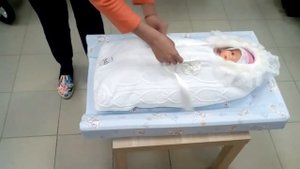 Вязанный конверт на выписку