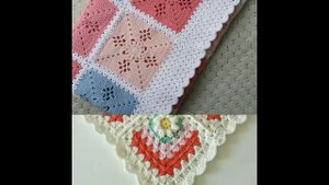 Пледы из мотивов крючком. Идеи для вдохновения.