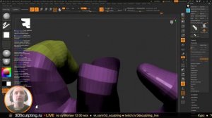 3DSculptingLIVE Ремейк персонажа в Zbrush (Часть 3)