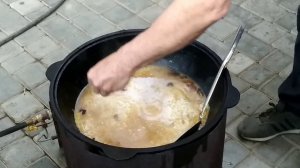Плов узбекский. Как приготовить 1 кг плова. Готовим пошагово узбекский плов в казане на учаге.