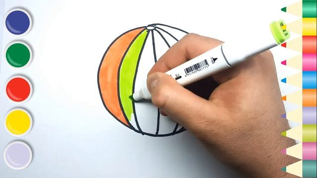 drawing a ball рисование мяча  #bolalaruchunrasmchizish