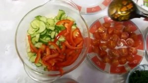 Салат Овощной с Сыром. Сочный Овощной Салат