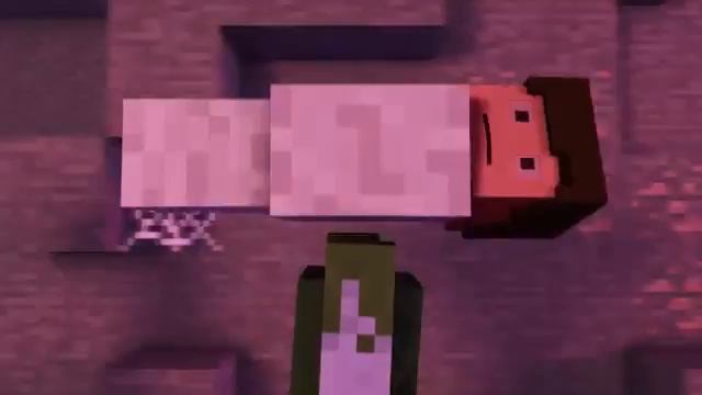 Пещера с пауками-майнкрафт анимация смотреть онлайн