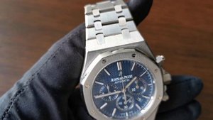 Audemars Piguet Royal Oak Blue Dial Chronograph 41 mm 26320ST.OO.1220ST.03 reveiw