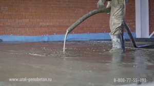 Перекрытие из монолитного пенобетона по профильному листу