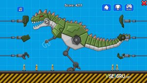 Игра Роботы Динозавры. Гигантозавр. Robot Dinosaur Giganotosaurus. Игры онлайн для мальчиков.