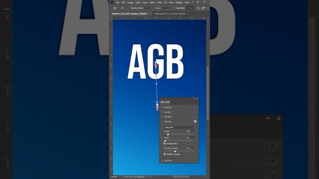 Creating Shadow Using Path Blur in Photoshop