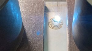 Резка лазером спирали нагревательного элемента из нихрома