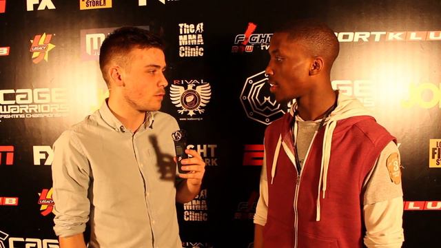 Post-Fight Interview with Frans Mlambo at Cage Warriors 65 смотреть онлайн