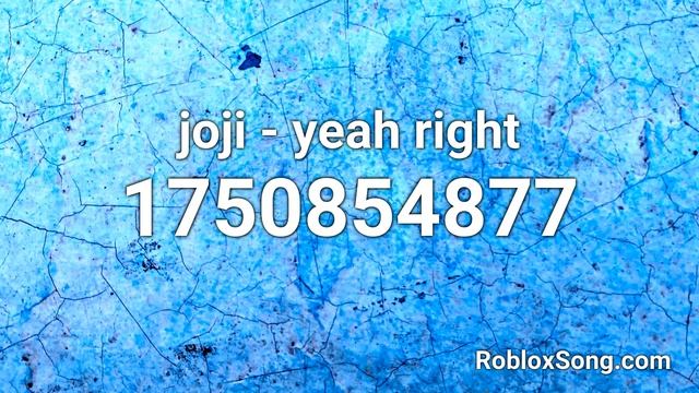 joji - yeah right Roblox ID - Roblox Music Code смотреть онлайн