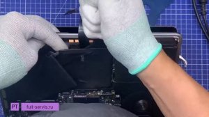 Разборка MacBook Pro 13" A1708, замена батарейки A1713