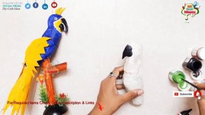 AWESOME DIYS FROM PLASTIC BOTTLES | Parrots diy idea with plastic bottles | Arush crafts