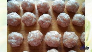 Фрикадельки без яиц Рецепт, пошаговый, как приготовить, видеорецепт