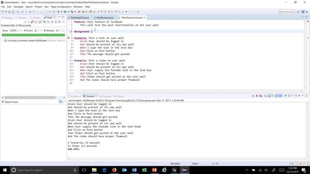 10. Cucumber Framework || BDD || Gherkin - Keywords || Part 2. смотреть онлайн