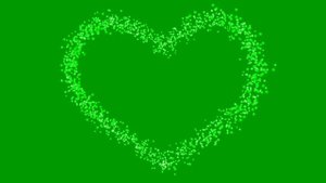 Футажи Сердечко Хромакей 2