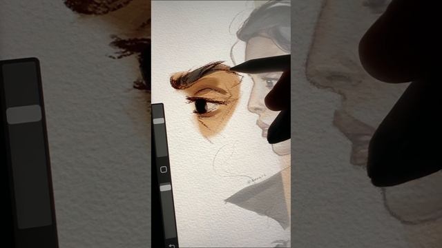 Steps Drawing the eye in Procreate - ASMR -AvvArt смотреть онлайн