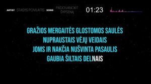 Stasys Povilaitis - Padovanokit Šypseną (Karaoke)