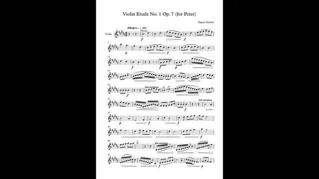 Violin Etude (For Peter) op. 7 смотреть онлайн
