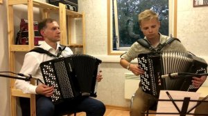 И.С.Бах. Ария из сюиты Ре мажор (баян).Исп.Ярослав Осадчий и Александр Богатырев