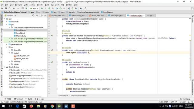 Refresh data với SwipeRefreshLayout trong Android - [Android Tutorial - #15] смотреть онлайн