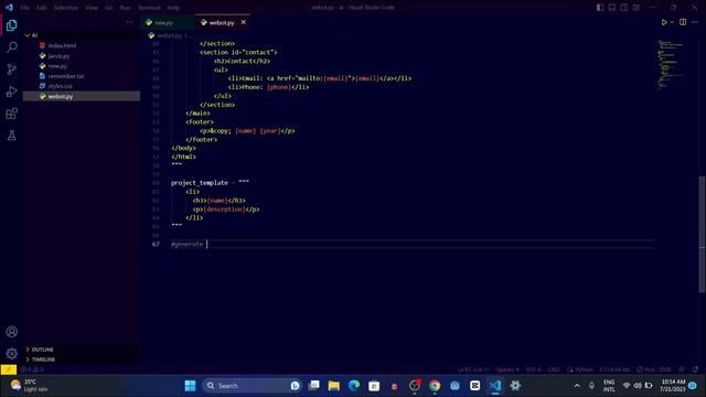 Building an AI Website Generator in python - A Step-by-Step Tutorial