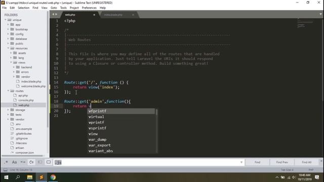 Laravel Tutorial Single page Website Development | Part 1 - Revised смотреть онлайн
