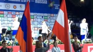 Ранэль Богданов. Гимн России.Чемпионат Европы по Дзюдо. Казань (репетиция) - www.ecoleart.ru