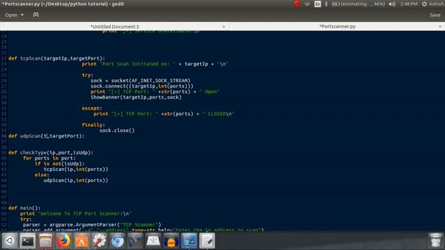 UDP Port scanner in Python смотреть онлайн