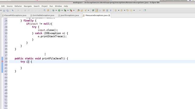 Java: try-with-resources смотреть онлайн