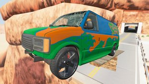 Прыжки через мост над пропастью #3 - BeamNG Drive | World BeamNG Drive