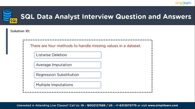 SQL Interview Questions for Data Analyst | Top 20 SQL Interview Questions and Answers | Simplilearn