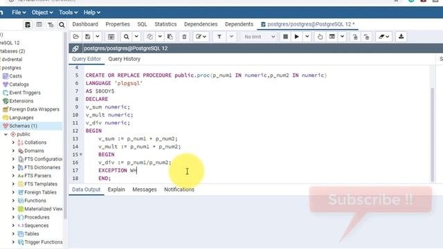 How To Display Output Message Like DBMS_OUTPUT.PUT_LINE In PostgreSQL Using PgAdmin | Learn PL/pgSQ