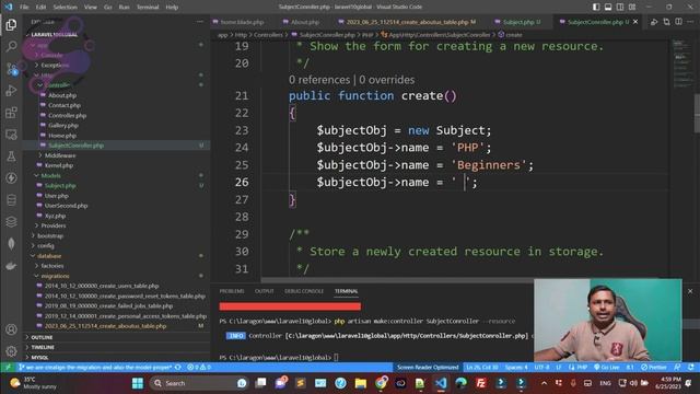 Eloquent ORM in laravel 10 | How to create model in laravel 10 | How to use Eloquent ORM in Laravel