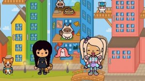 24 часа в РОЗОВОМ или ЧЁРНОМ цвете в Тока Бока ?? Цветной Челлендж в Toca Life World