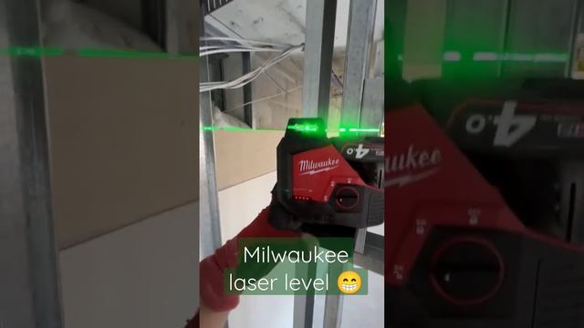 Milwaukee laser level ??? #happy #trending #viral #viralvideo #milwaukee