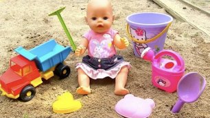 Кукла Играет в Песочнице Мультик Детский Парк Игрушки для Песка  108mamatv