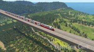 EPIC High Speed Long Trains Jump Crashes #2 - Train Stunts | BeamNG Drive Accidents - Dancing Cars