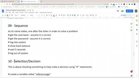 Basic Python Tutorial | Part 12 | PROGRAMMING CONSTRUCTS Python (2022)