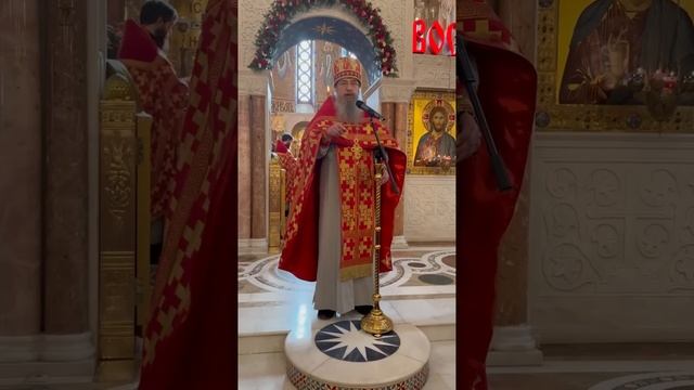 Слово архимандрита Мелхиседека после утреннего Пасхального богослужения в Покровском храме смотреть онлайн