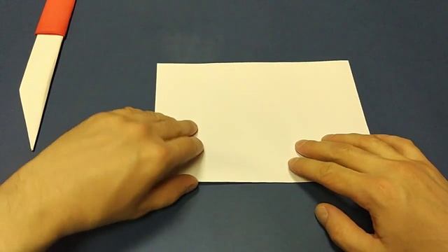 Нож с ножнами из бумаги, оригами | Origami paper knife with scabbard смотреть онлайн