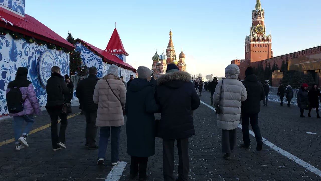 Samsung Galaxy S23 Ultra Прогулка по Красной Площади Москвы 23го февраля в 8K,Red Square