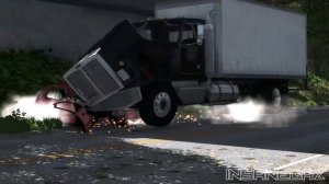 BeamNG Drive Trucks Vs Cars #1 - Insanegaz
