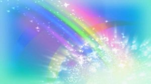 Футаж Радуга искры частицы