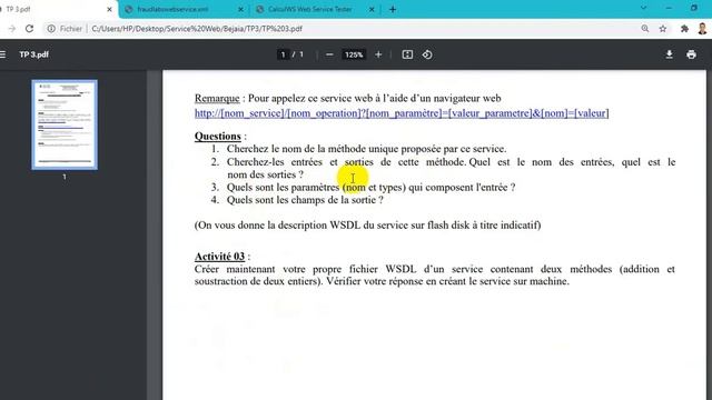 Service Web basé sur JAVA - TP 03 - Examiner Un Fichier WSDL