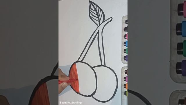 қып қызыл шиені салып үйренеміз!научимся рисовать вишню! смотреть онлайн