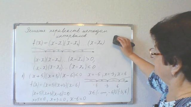 Решение неравенств методом интервалов. Алгебра 9 класс. Урок 1.
