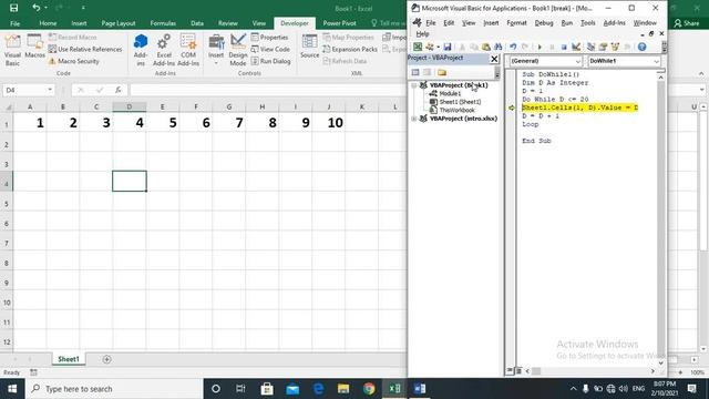 What is Do While Loop in VBA Excel || How to use Do While Loop in Excel VBA